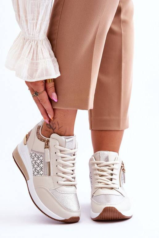 Moekad Sneakers tüüpi jalanõud   platvormiga beeži värvi Jolly
