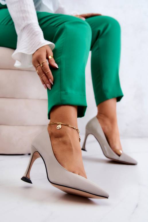 Moekad   kõrge kontsaga Halli värvi Tamira