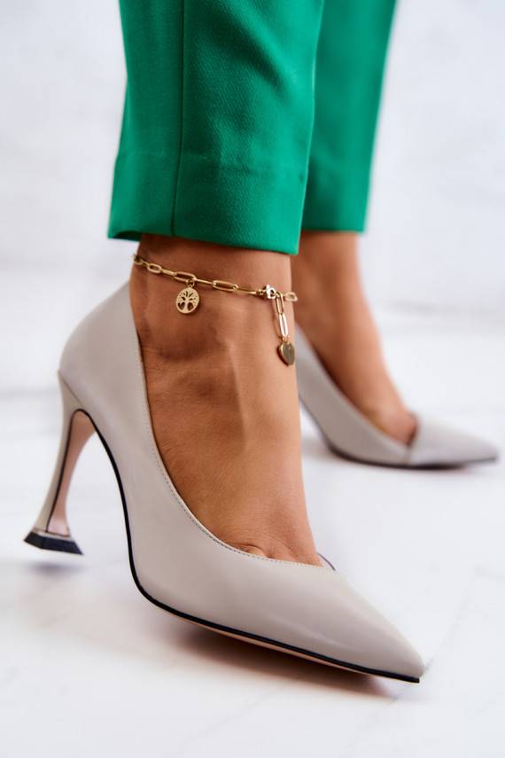 Moekad   kõrge kontsaga Halli värvi Tamira