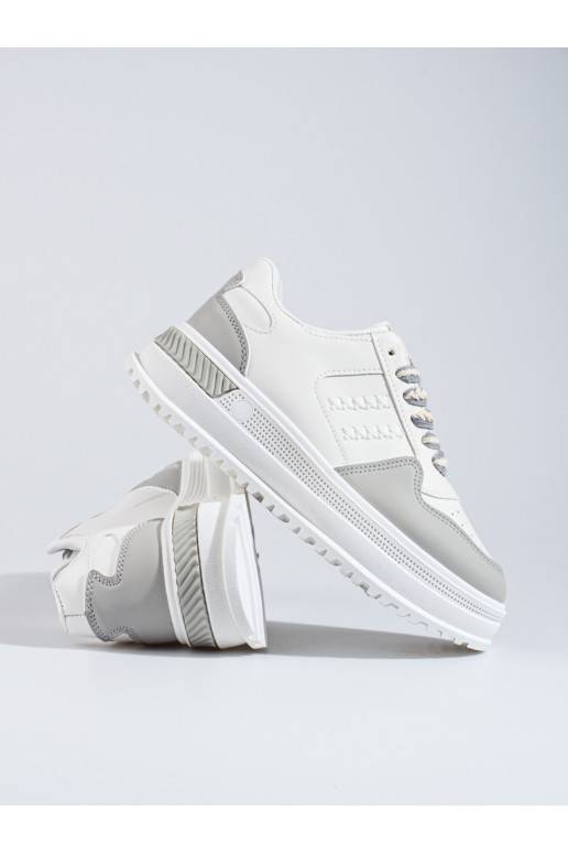   obuwie  Naiste kingad kõrge platvormiga Shelovet valge värv-halli värvi