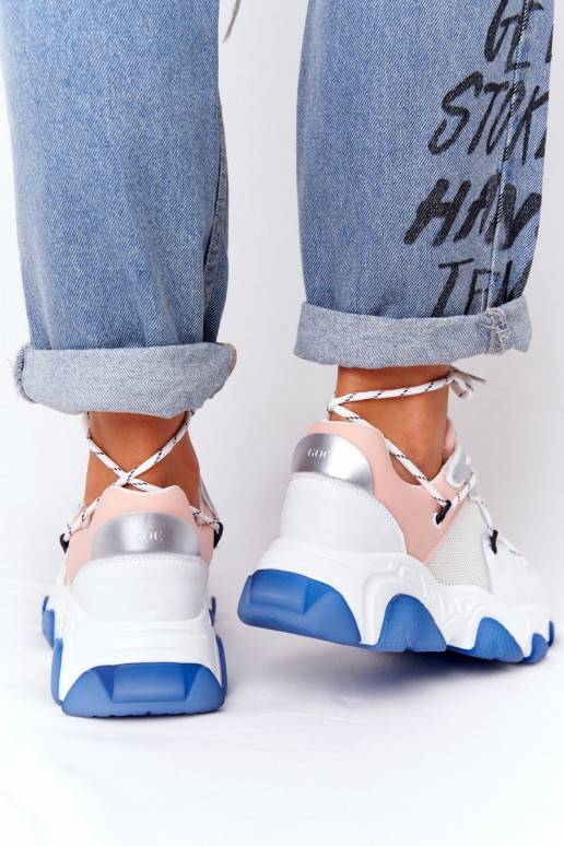 Sportliku stiiliga jalanõud  GOE HH2N4034 Valget-Tumeroosad värvi