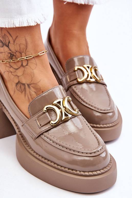 Moekad jalatsid Kingad  beeži värvi Imani