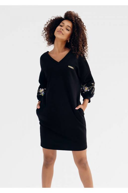 Dina - must puuvillane kleit