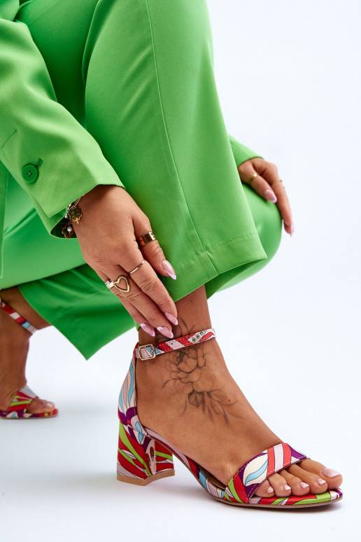 Satiinist sandaalid   beeži värvi-Sinist värvi Quincy