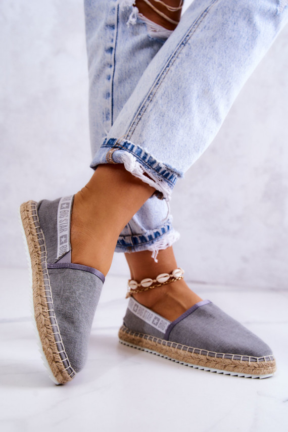 Riidest espadrillid Big Star JJ274876 Halli värvi