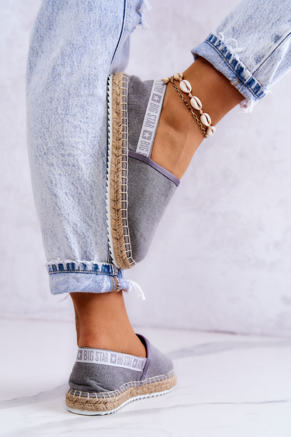 Riidest espadrillid Big Star JJ274876 Halli värvi