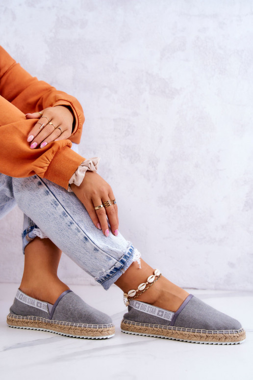 Riidest espadrillid  Big Star JJ274876 Halli värvi